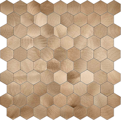 Zelfklevende tegels - Hexagon Bronze - 29,1 x 28,6 cm