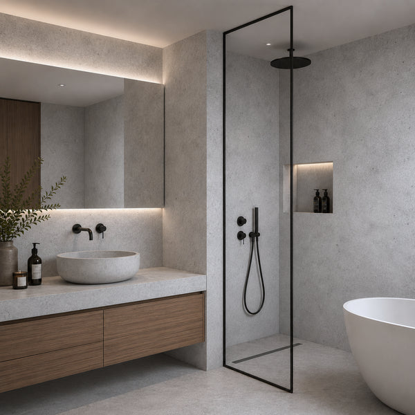 Zelfklevend behang - Light Cement - 60 cm x 10 m - Mat