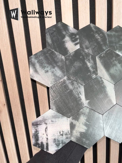 Zelfklevende tegels - Hexagon Oxide  -  29,2 x 25,5 cm