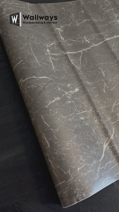 Zelfklevend behang - Grey Marmer - 60 cm x 10 m