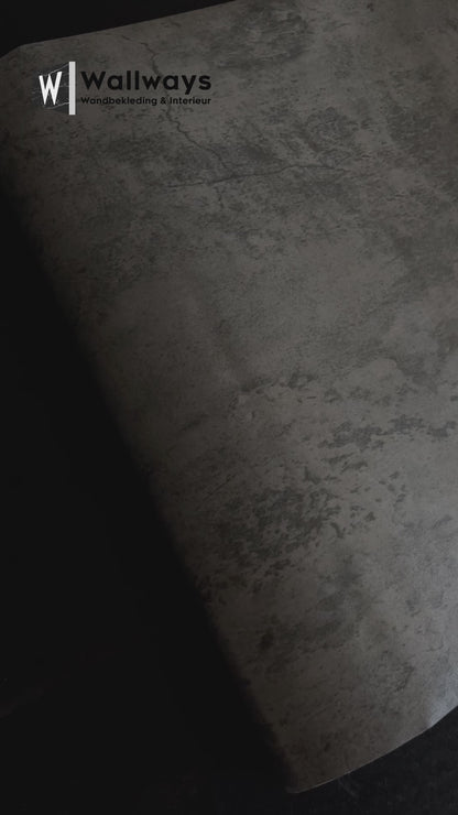 Zelfklevend behang - Dark Concrete - 60 cm x 10 m