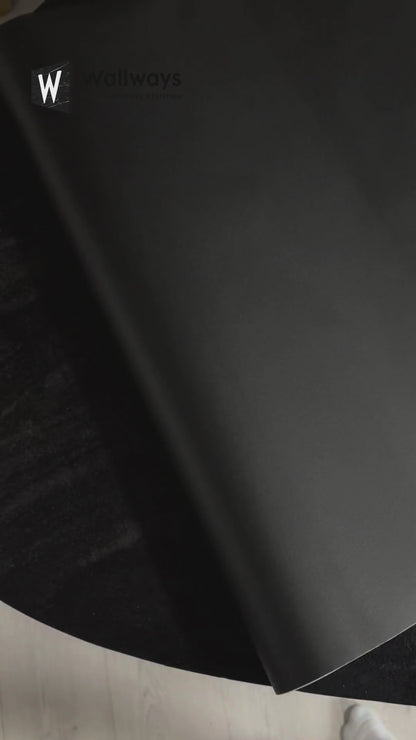 Zelfklevend behang - Solid Black - 60 cm x 10 m