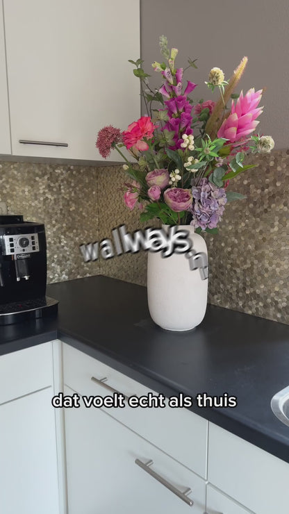 Zelfklevende tegels - Hexagon Mini Gold - 30,8 x 29,8 cm