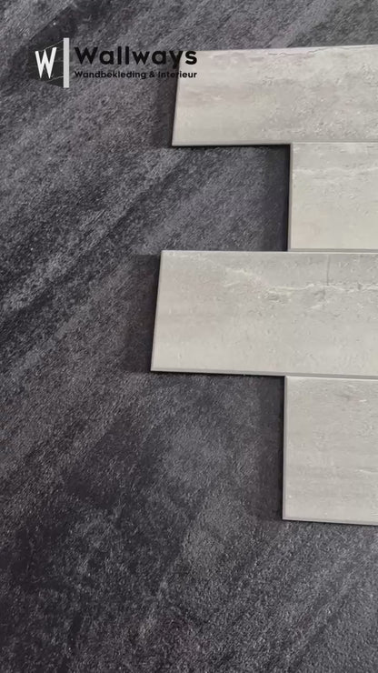 Zelfklevende tegels - Bricked Light Grey - 30,5 x 30,5 cm