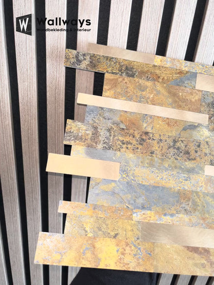 Zelfklevende tegels - Rectangle Copper - 29,1 x 28,6 cm