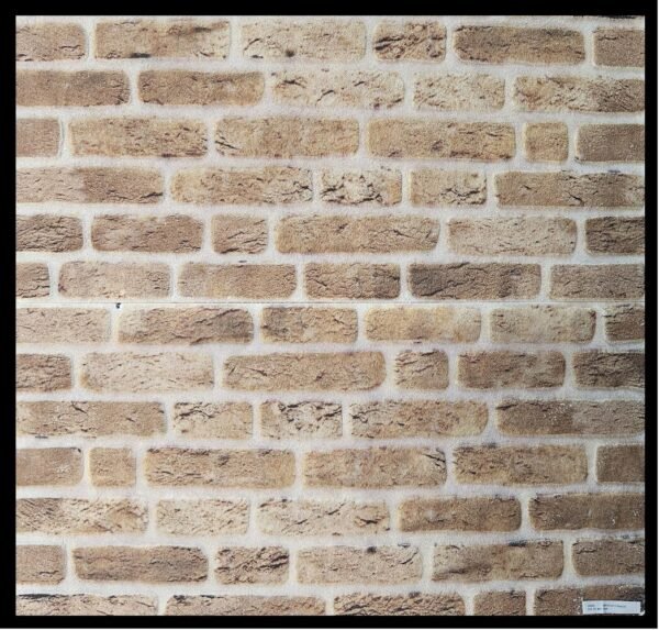 Baksteen paneel - Light Gold Brick - 50 x 100 cm