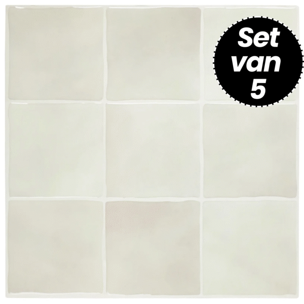 Plaktegels – Champagne Rio - 30,5 x 30,5 cm - Set van 5